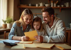 Русская семья управляет финансами с помощью метода четырех конвертов вдоме